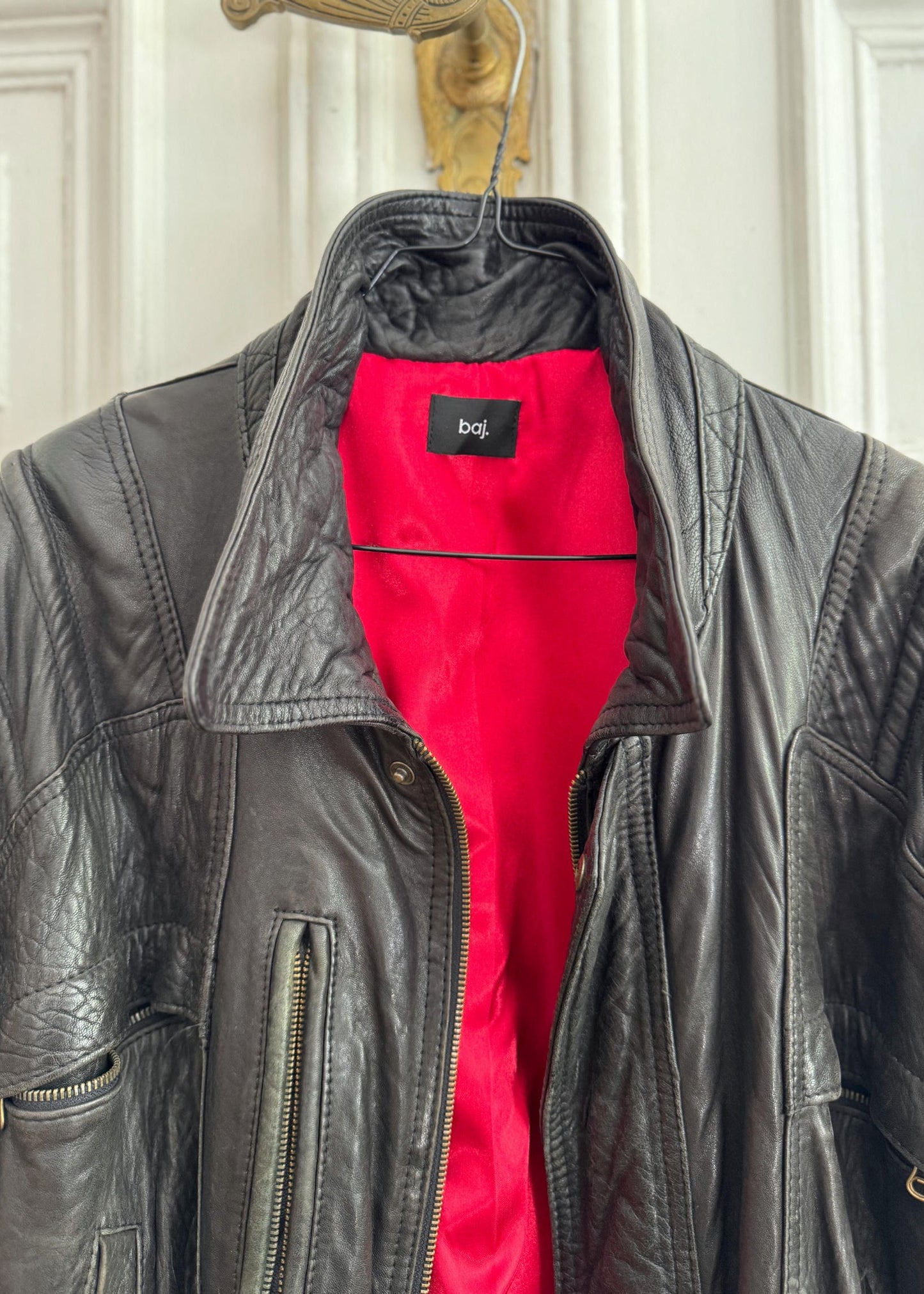 Leather Jacket BOY. – Vintage Black Oversize Style | baj.