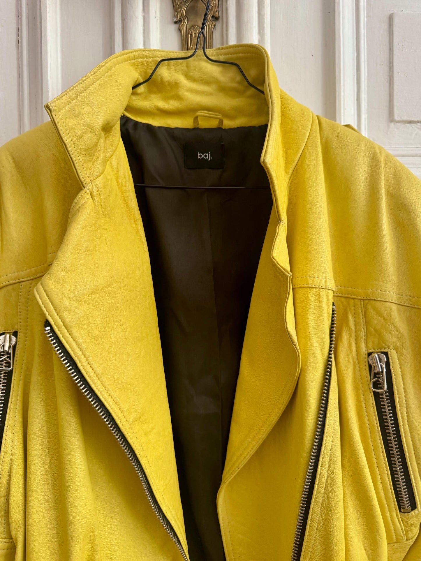 Leather Jacket "YELLA." - baj.