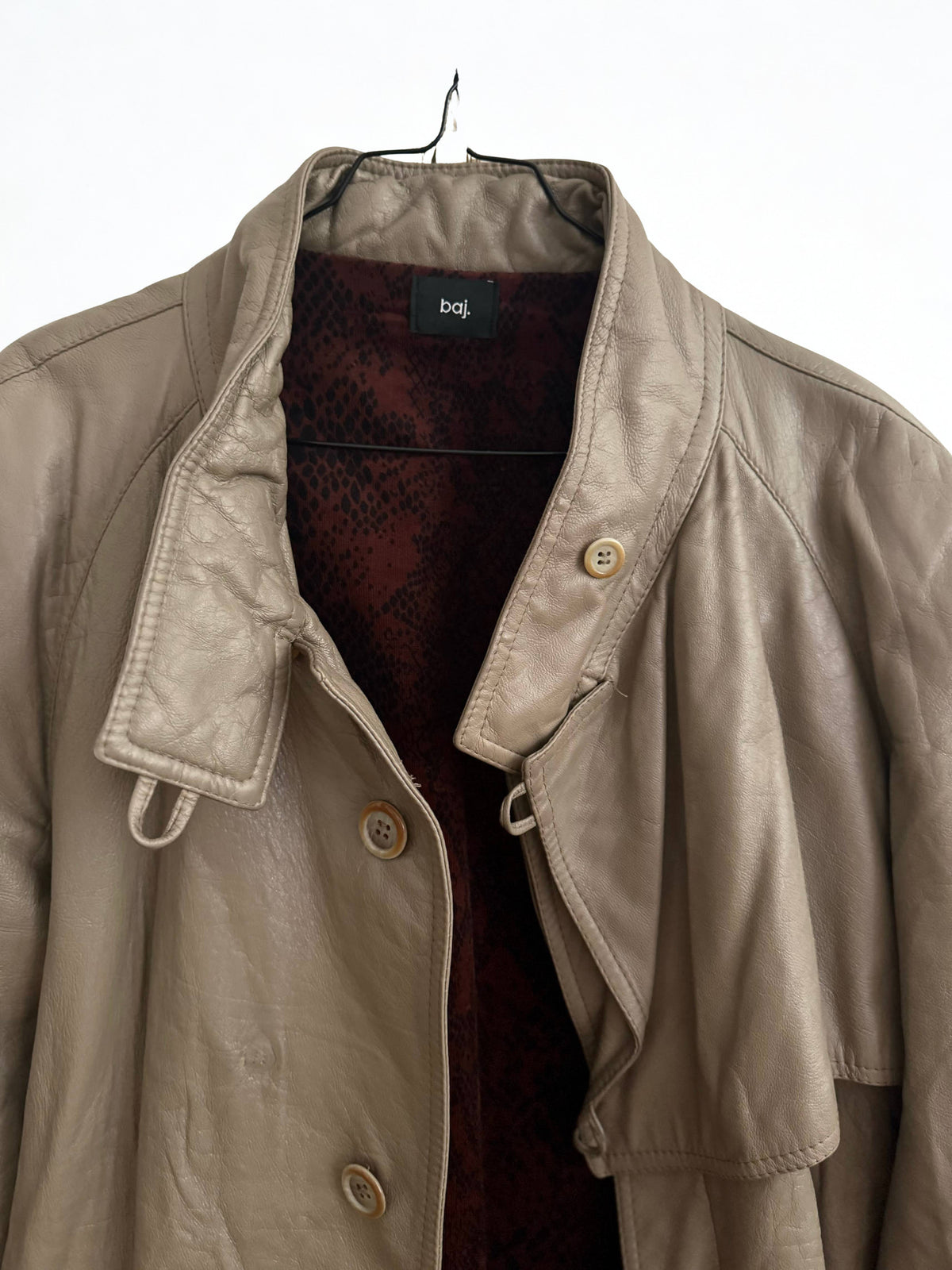 N°006 — Reworked Vintage Leather Trech Coat