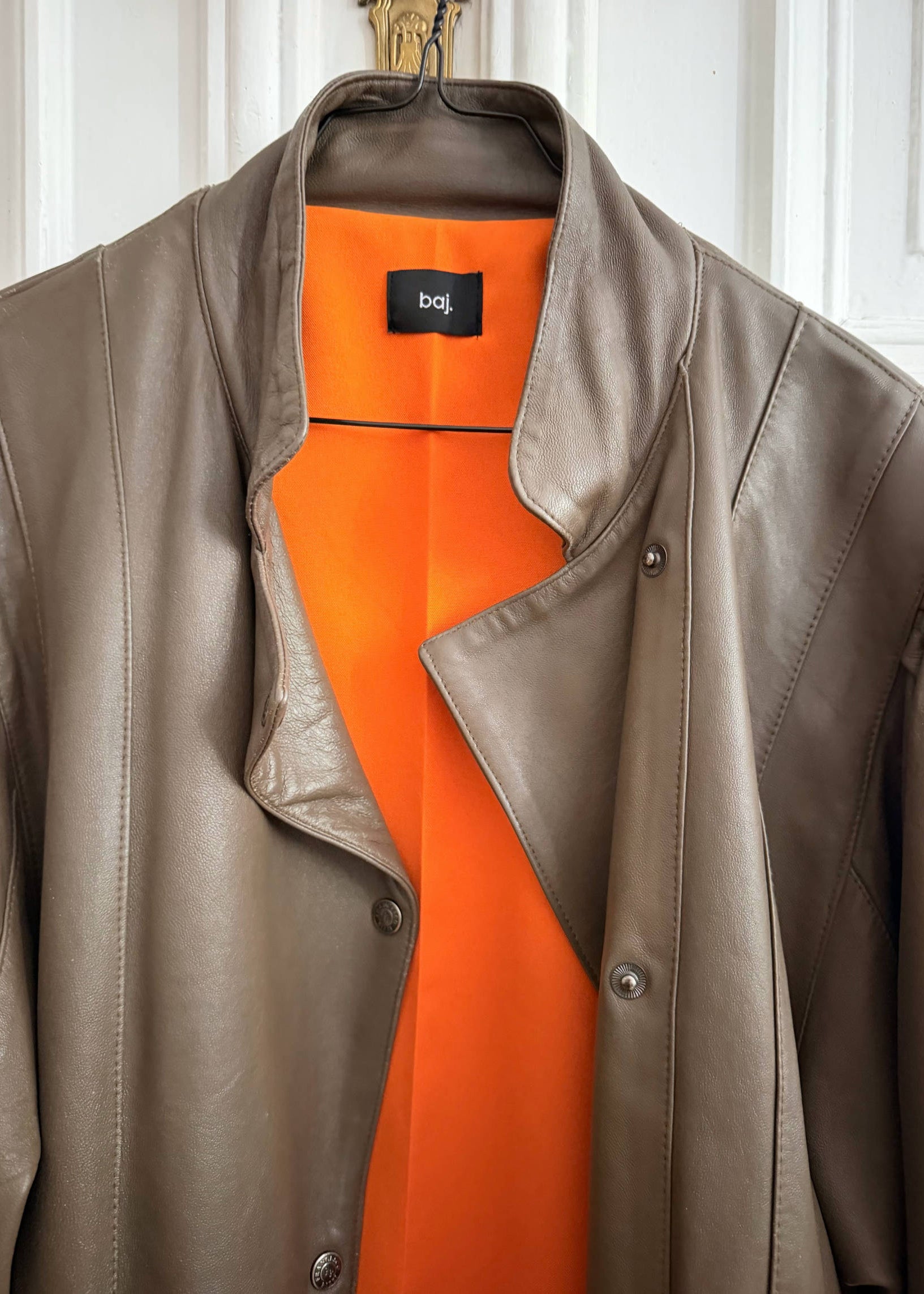 Vintage Leather Jacket Detail