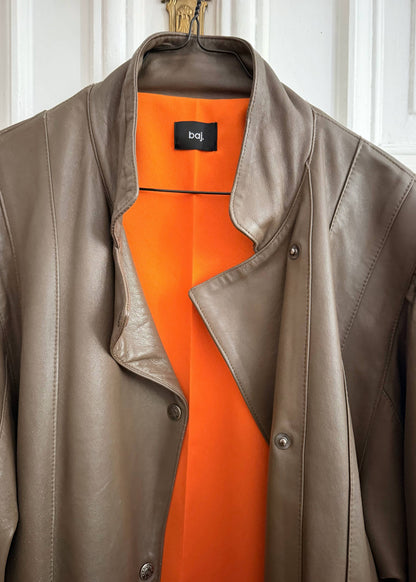 Vintage Leather Jacket Detail