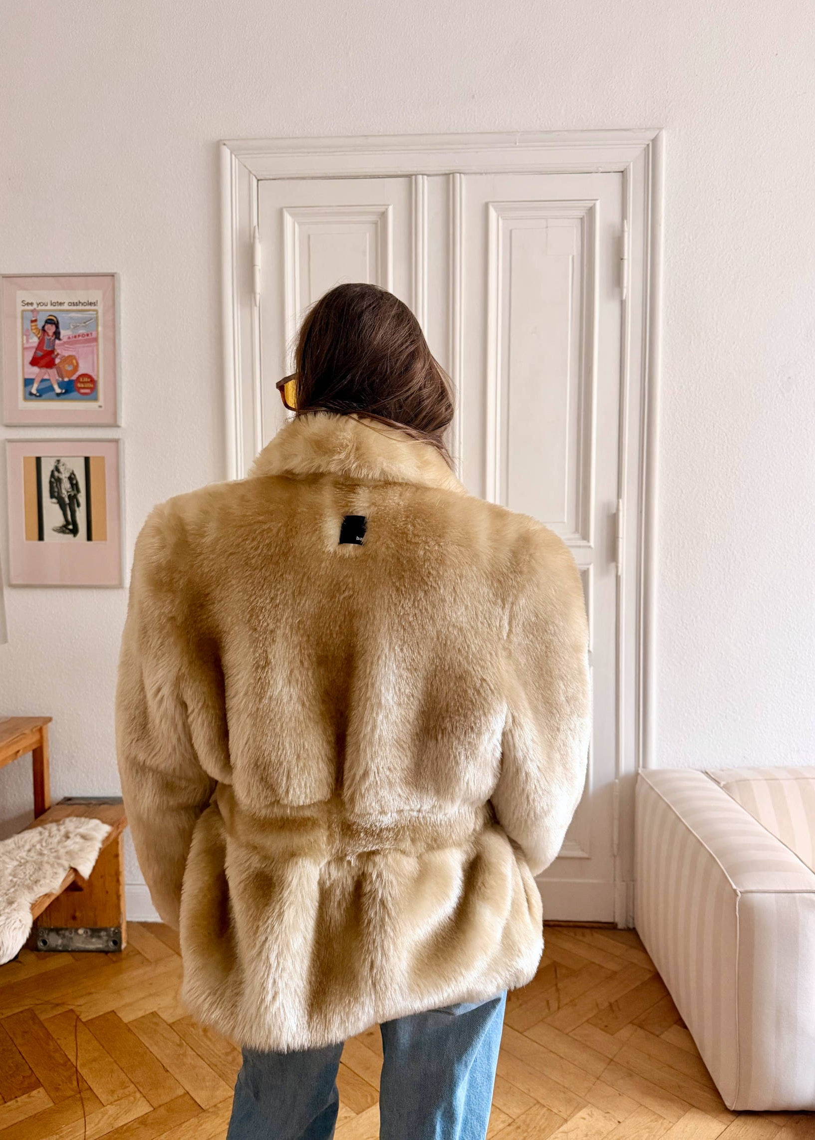 Faux Fur Jacket "BLOND."