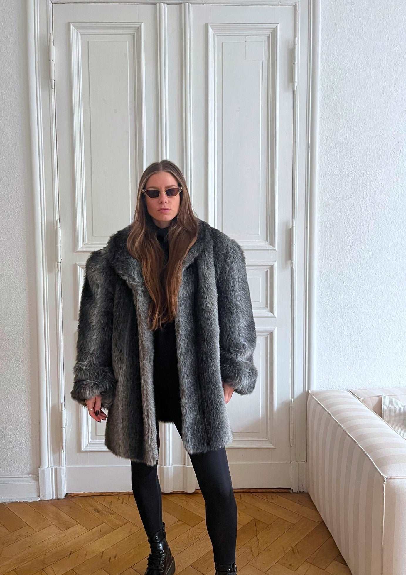 Fake Fur Jacket "GREYA." - baj.
