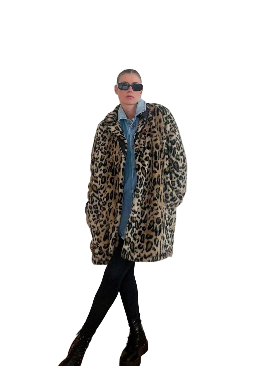 Reworked Vintage Faux Fur Jacket - baj.
