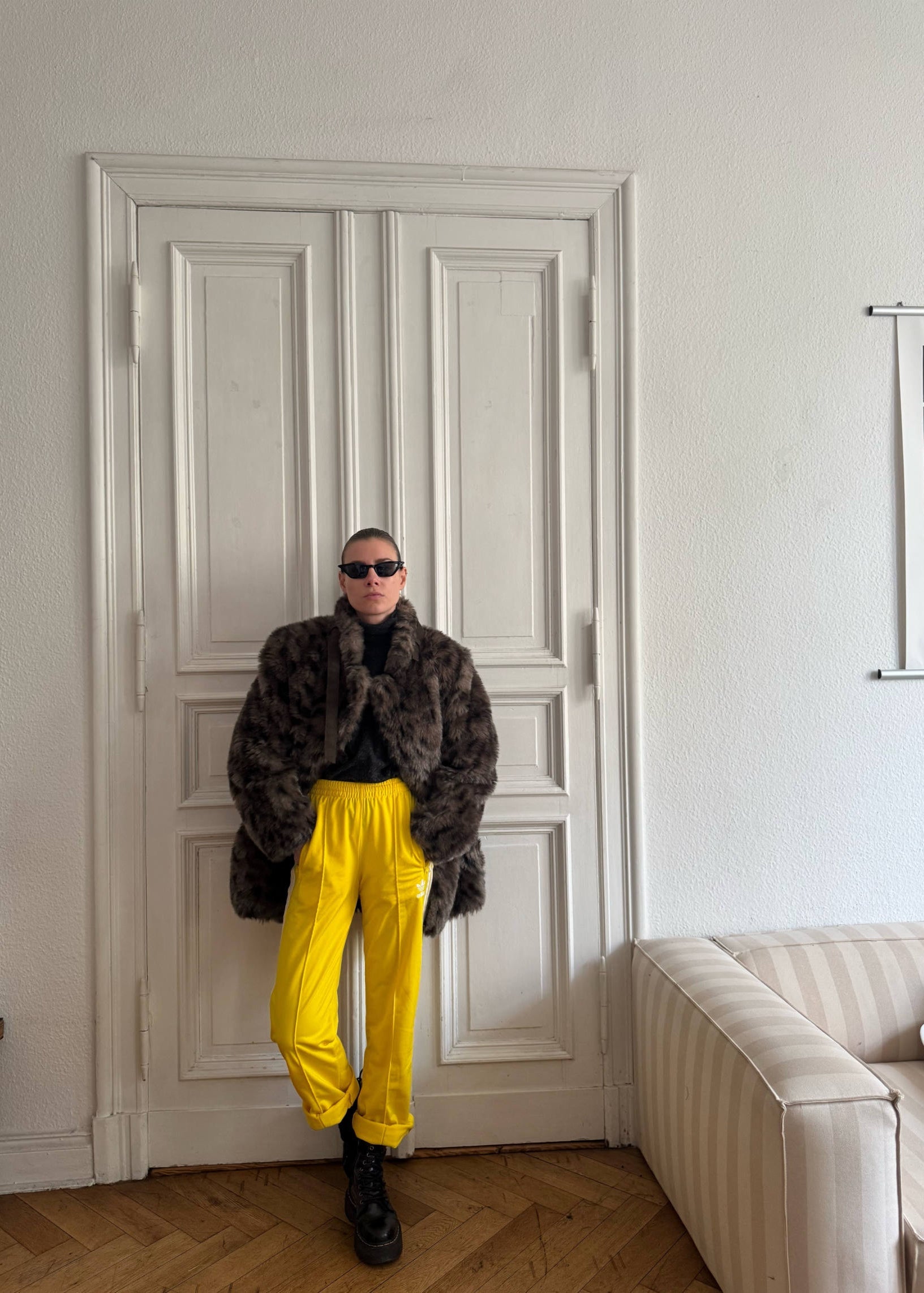 Faux Fur Jacket "GRELO." - baj.