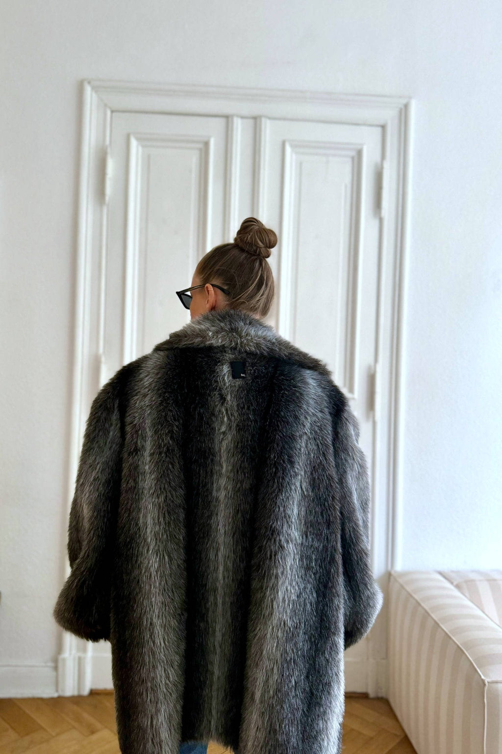 Faux Fur Jacket "GREYA." - baj.
