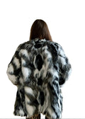 Faux Fur Jacket "POINT." - baj.