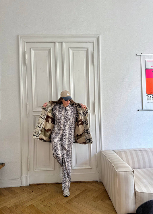 Faux Fur Jacket "SNA." - baj.