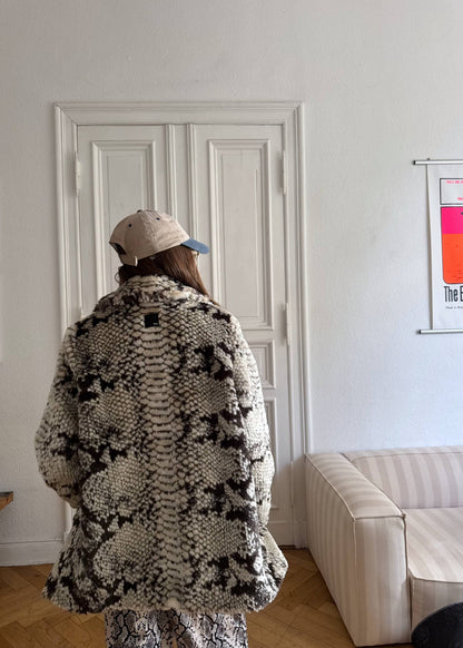 Faux Fur Jacket "SNA." - baj.