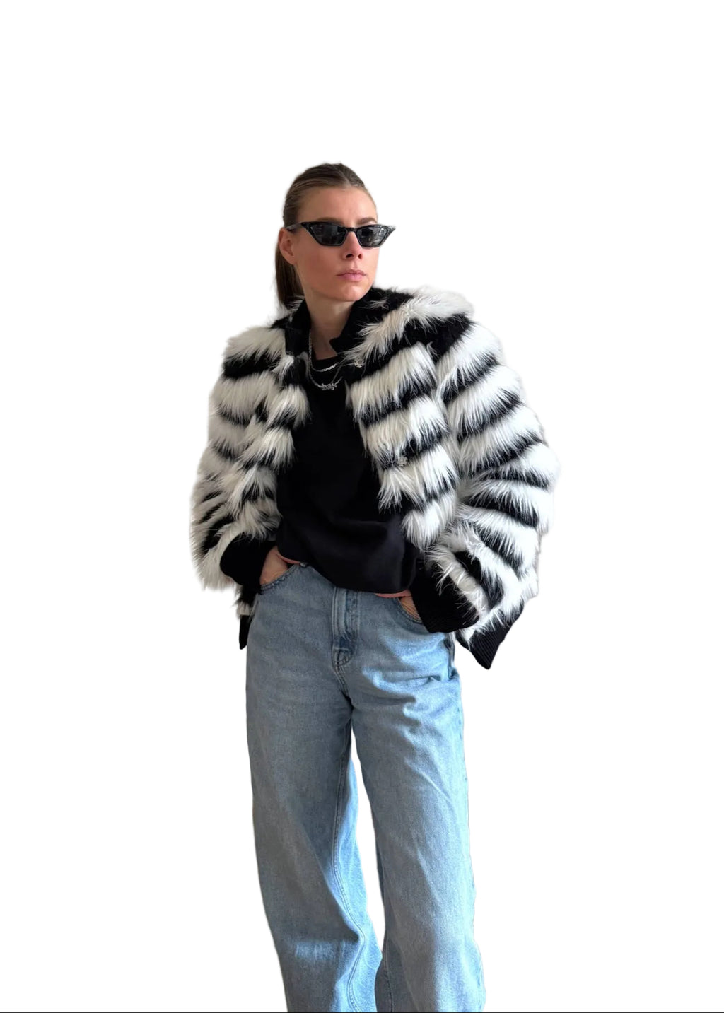 Faux Fur Jacket "WHIB." - baj.