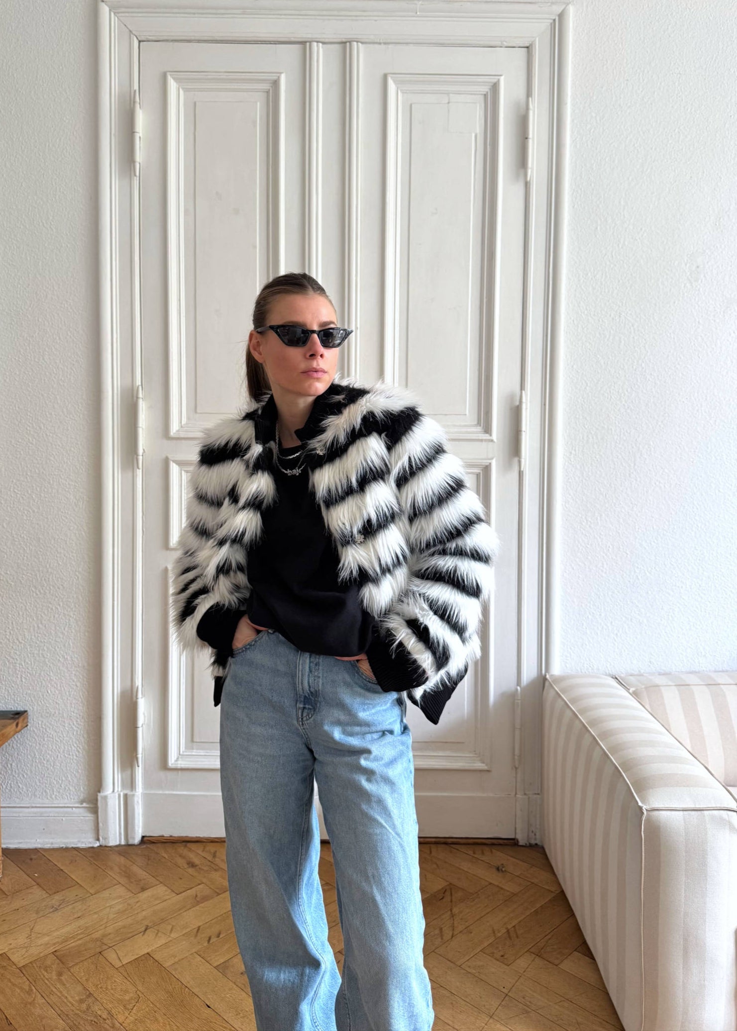Faux Fur Jacket "WHIB." - baj.