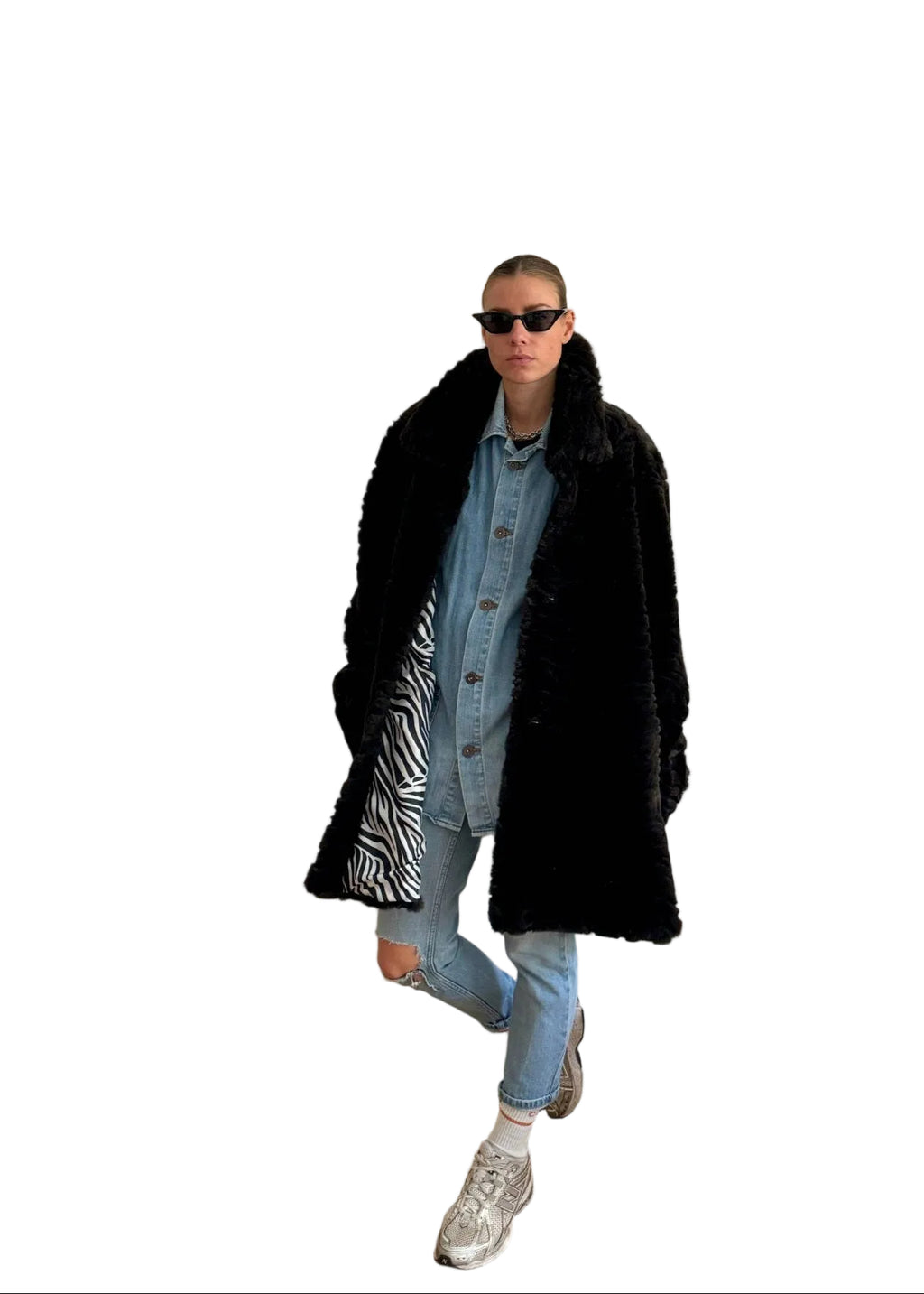 Faux Fur Jacket "ZEFUR." - baj.