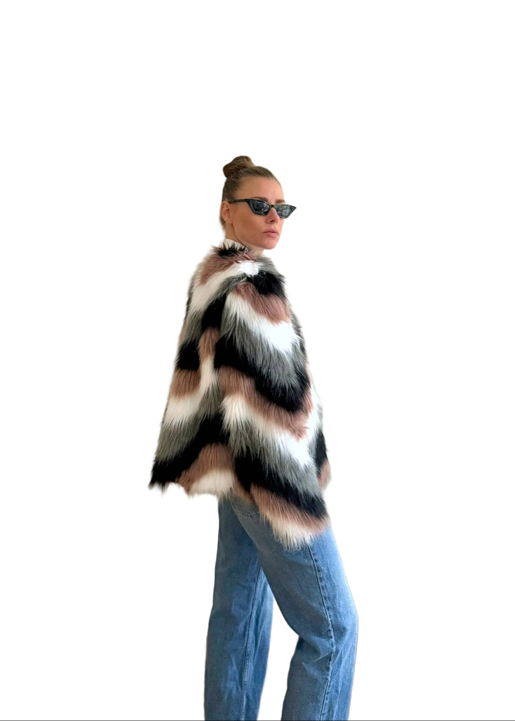 Faux Fur Jacket "ZICK." - baj.