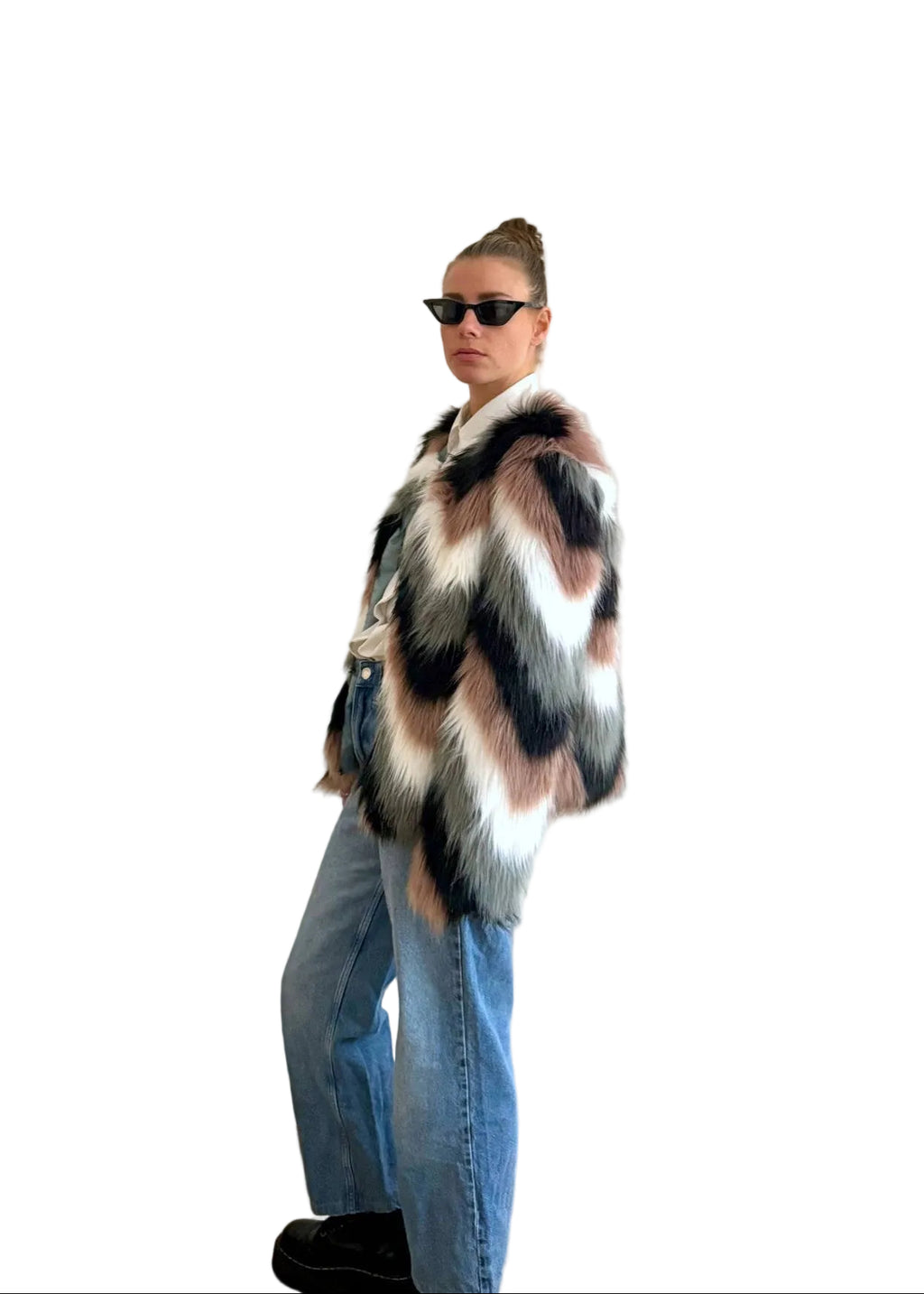 Faux Fur Jacket "ZICK." - baj.