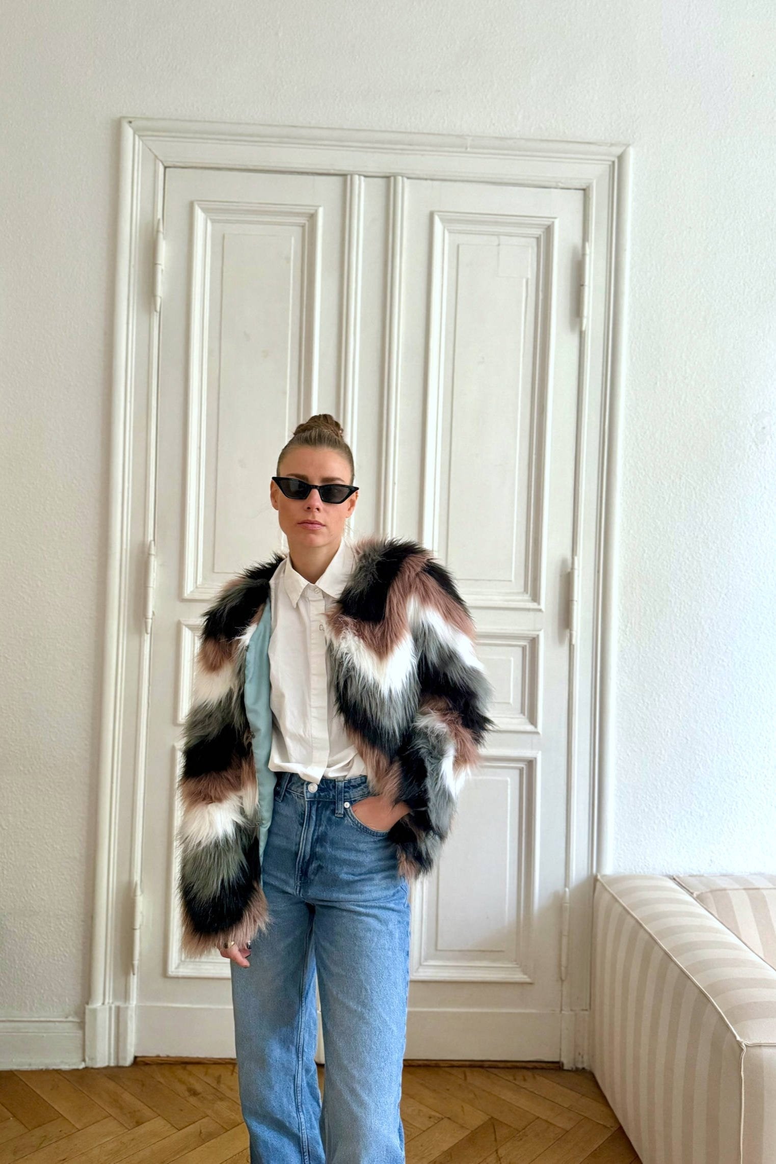 Faux Fur Jacket "ZICK." - baj.