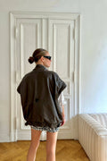 Heavy Leather Vest "SNAKESTER." - baj.