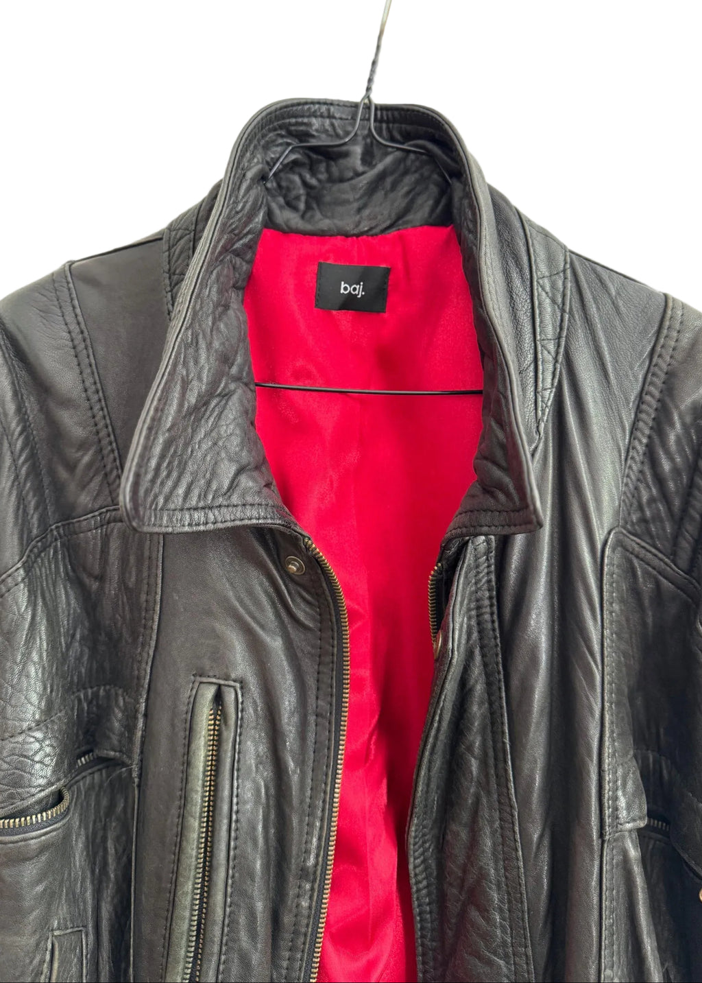 Leather Jacket BOY. – Vintage Black Oversize Style | baj.