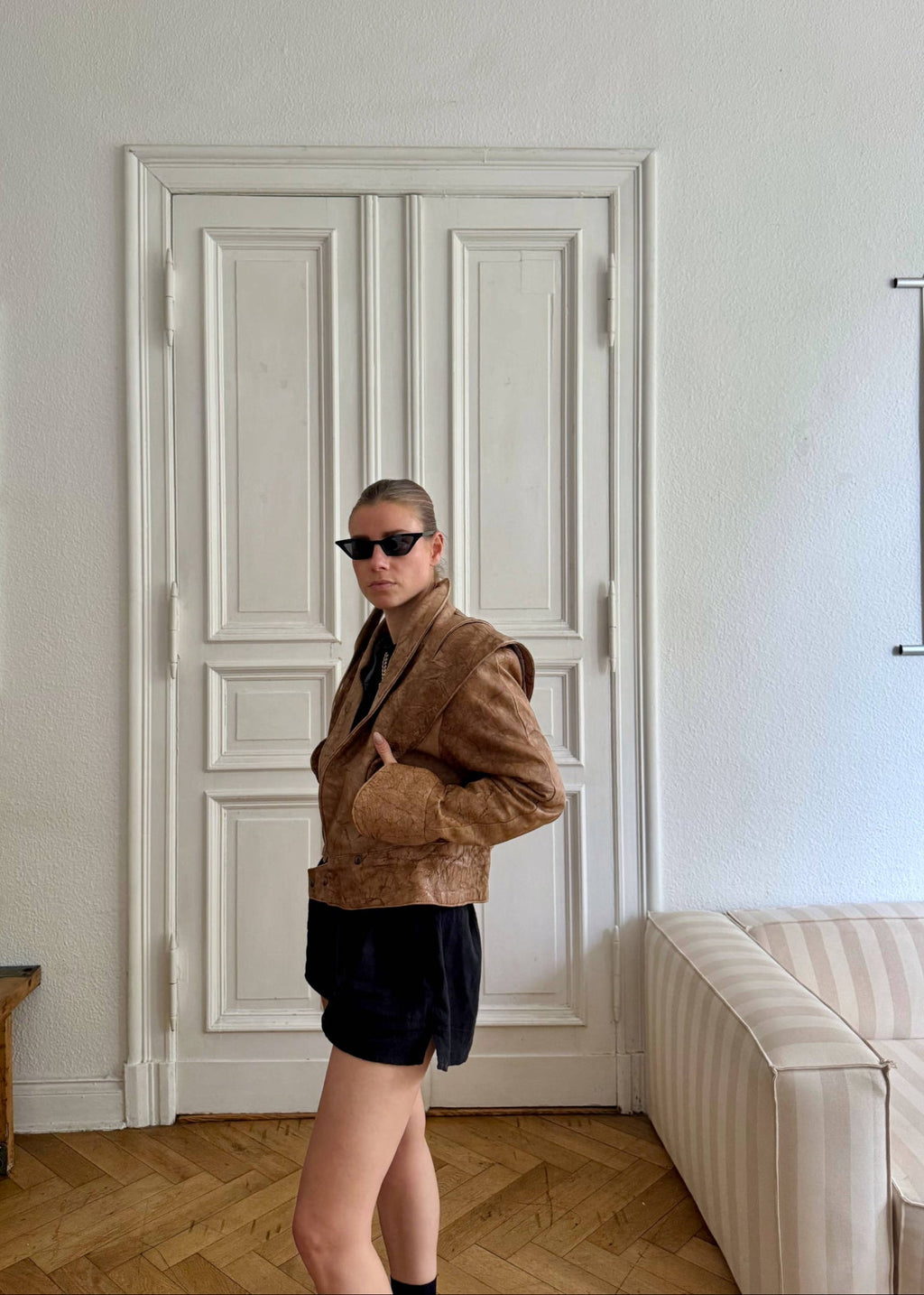 Leather Jacket "CU." - baj.