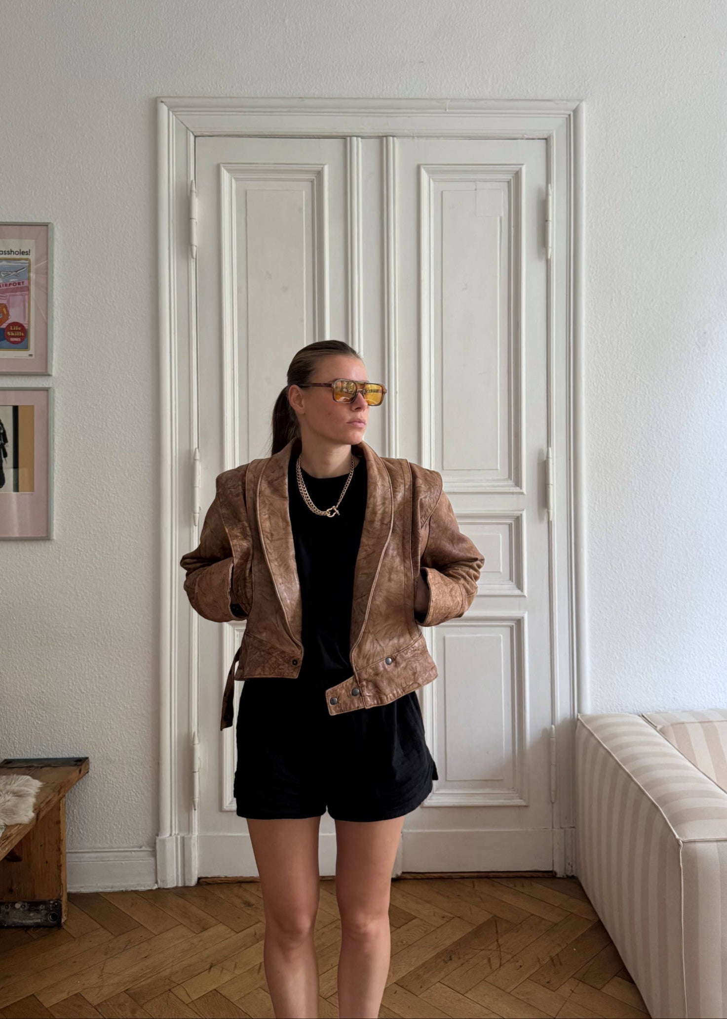Leather Jacket "CU." - baj.