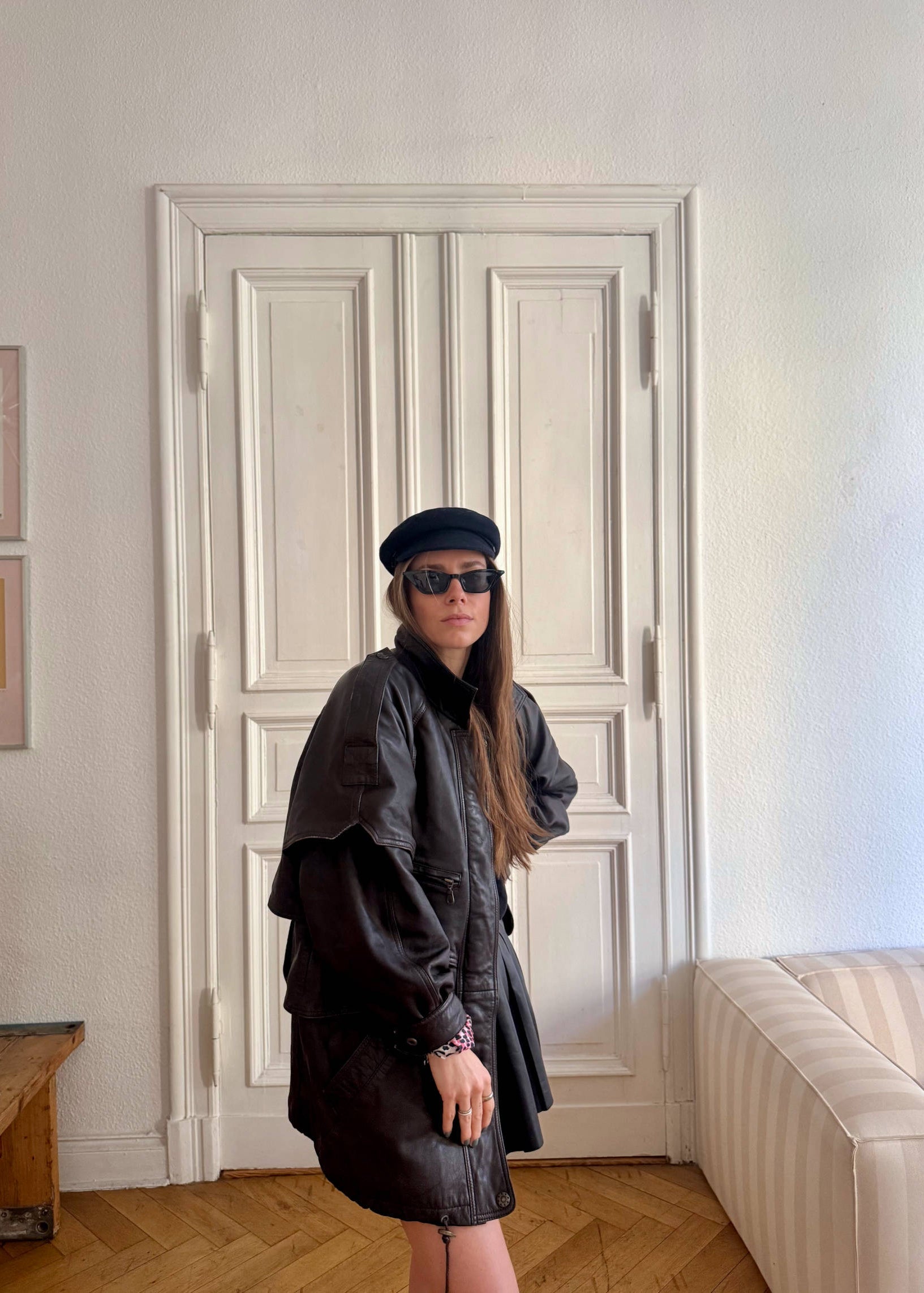 Leather Jacket "INSPECTO." - baj.