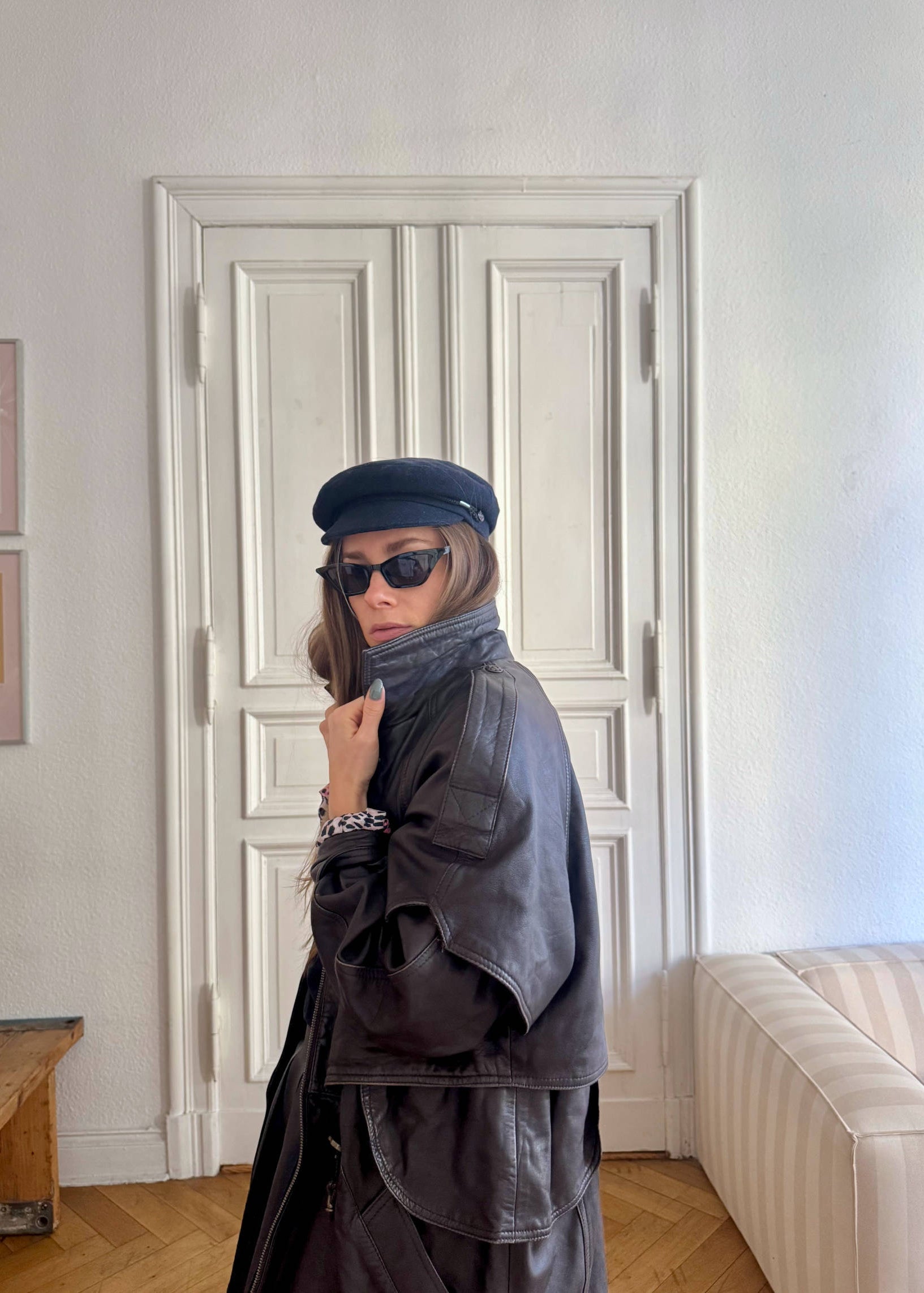 Leather Jacket "INSPECTO." - baj.