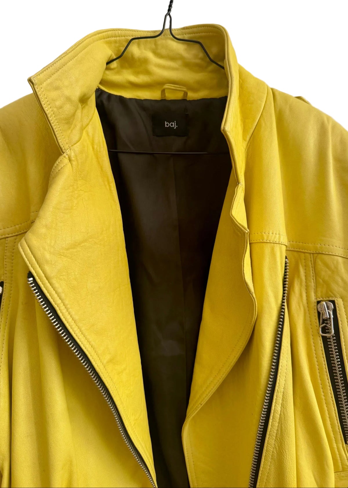Leather Jacket "YELLA." - baj.