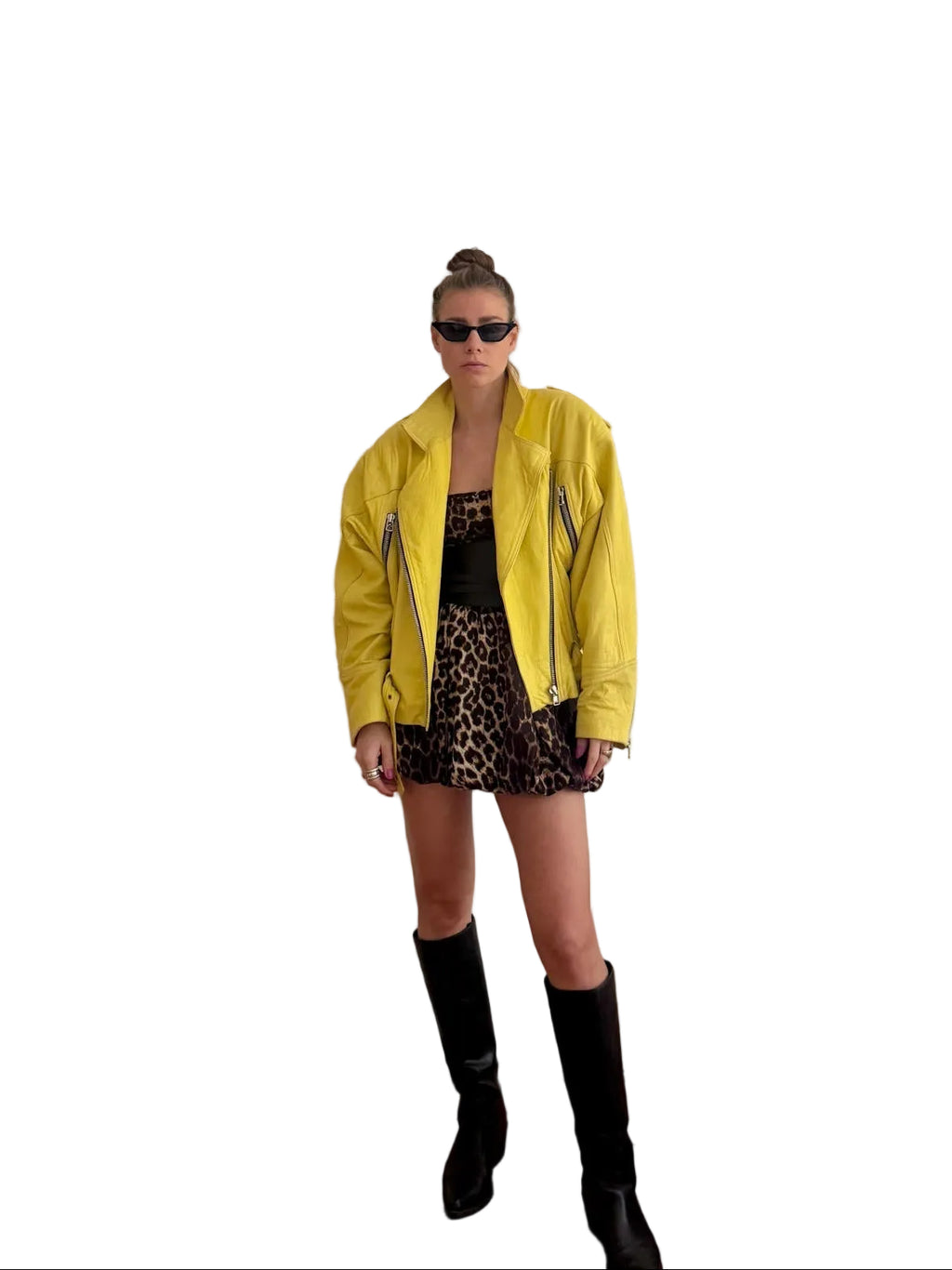 Leather Jacket "YELLA." - baj.