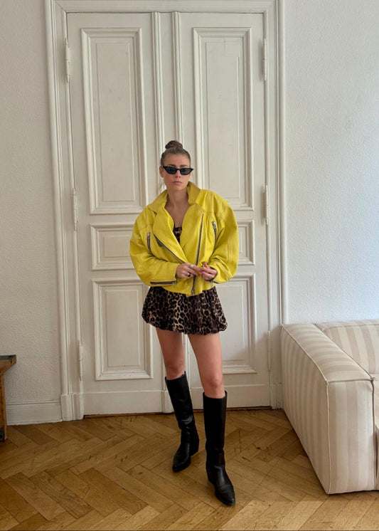Leather Jacket "YELLA." - baj.