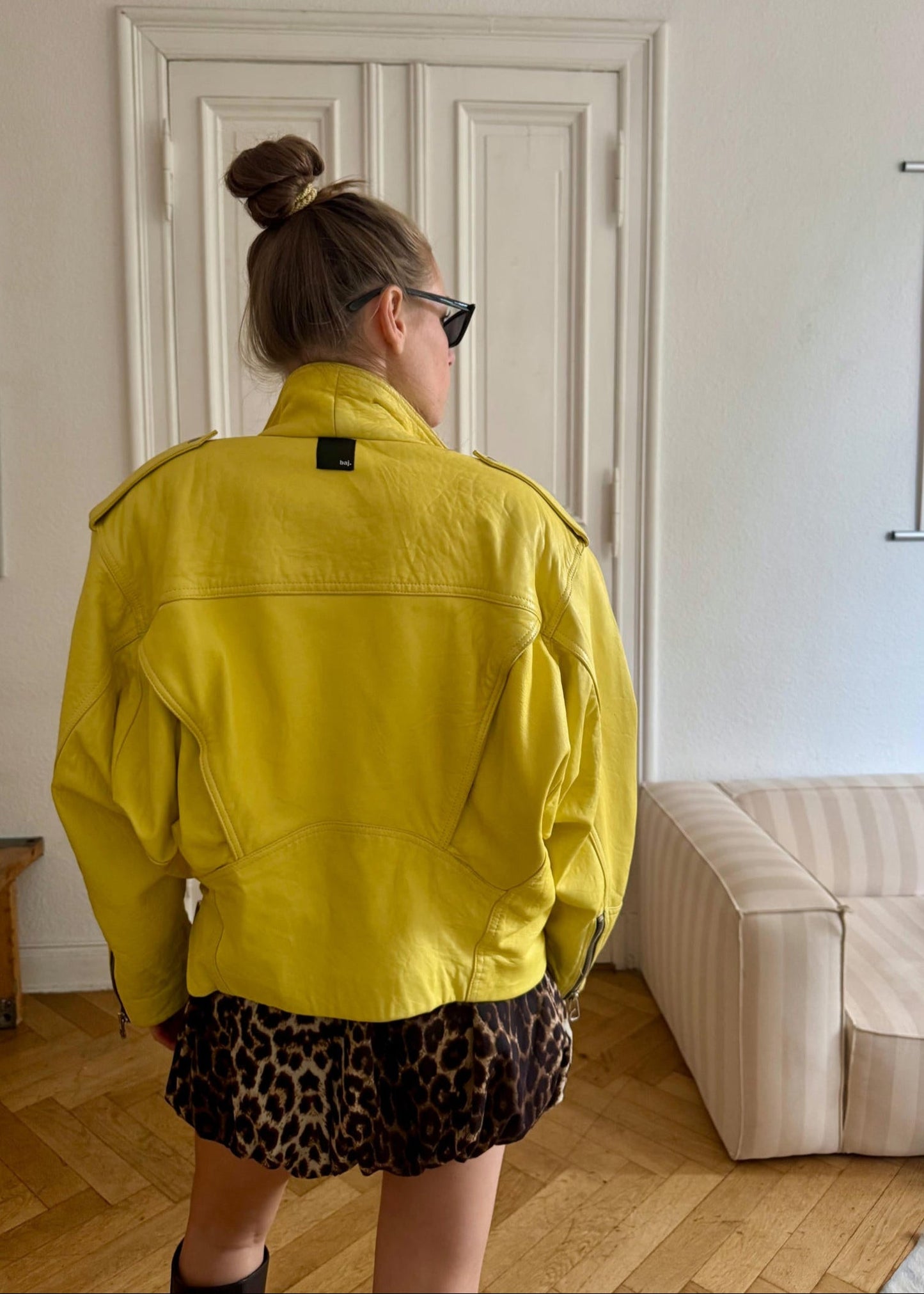 Leather Jacket "YELLA." - baj.