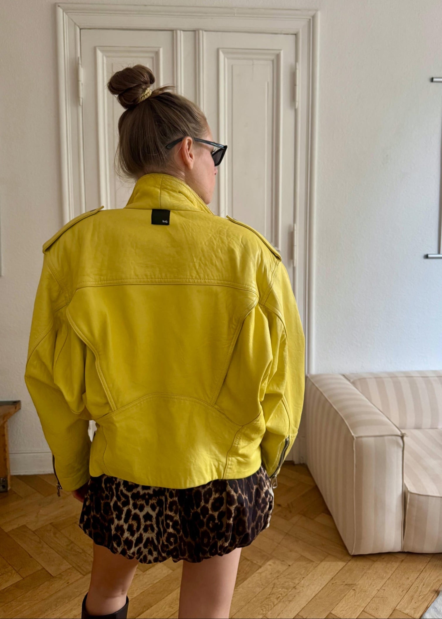 Leather Jacket "YELLA." - baj.