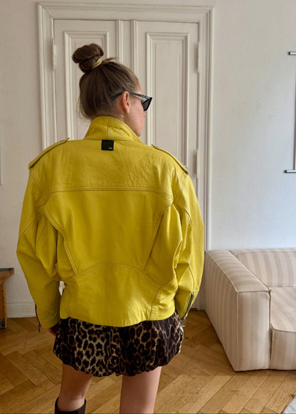 Leather Jacket "YELLA." - baj.