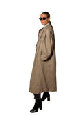 Oversize Leather Coat "SHO." - baj.