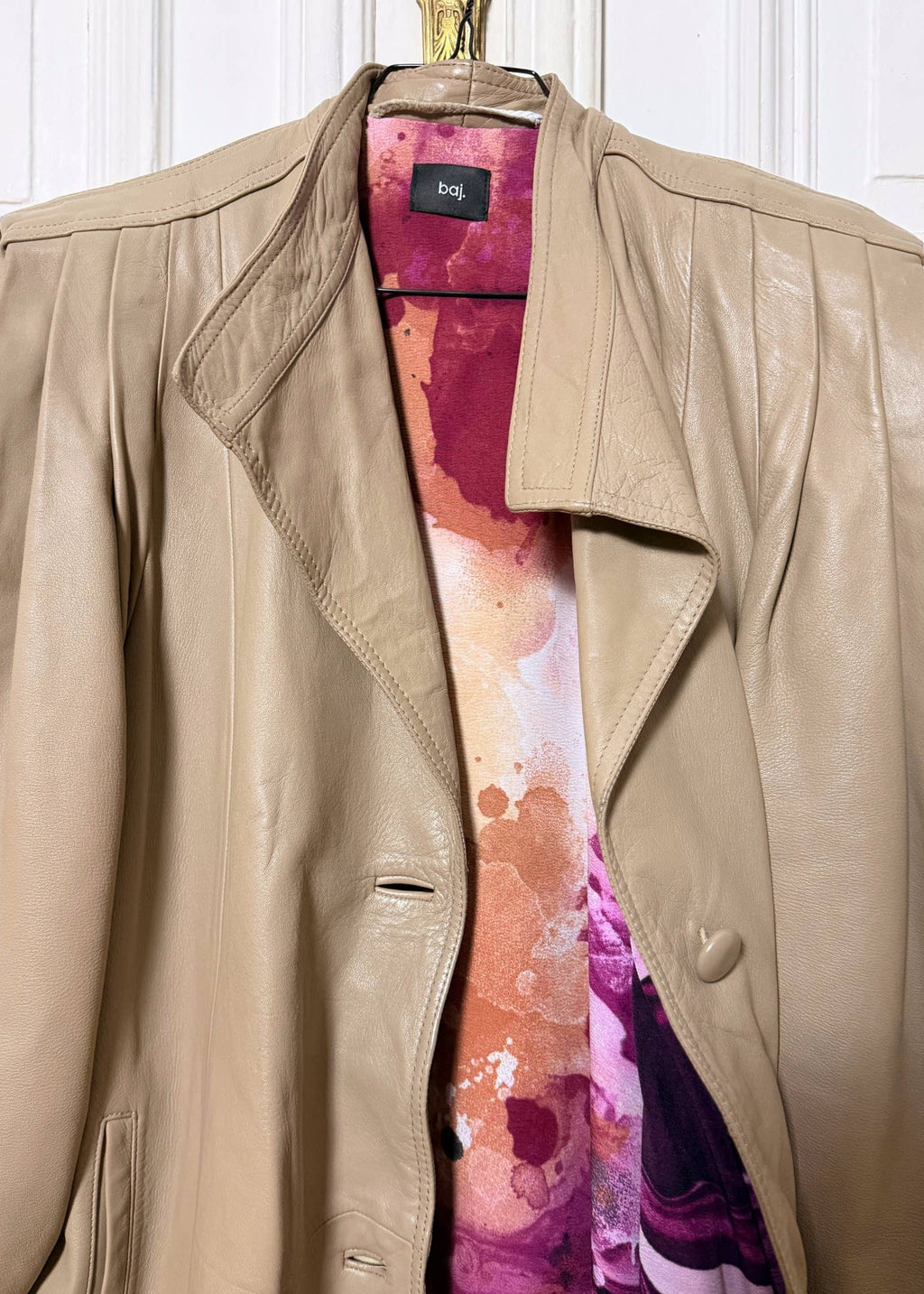 Oversize Leather Coat "SHO." - baj.