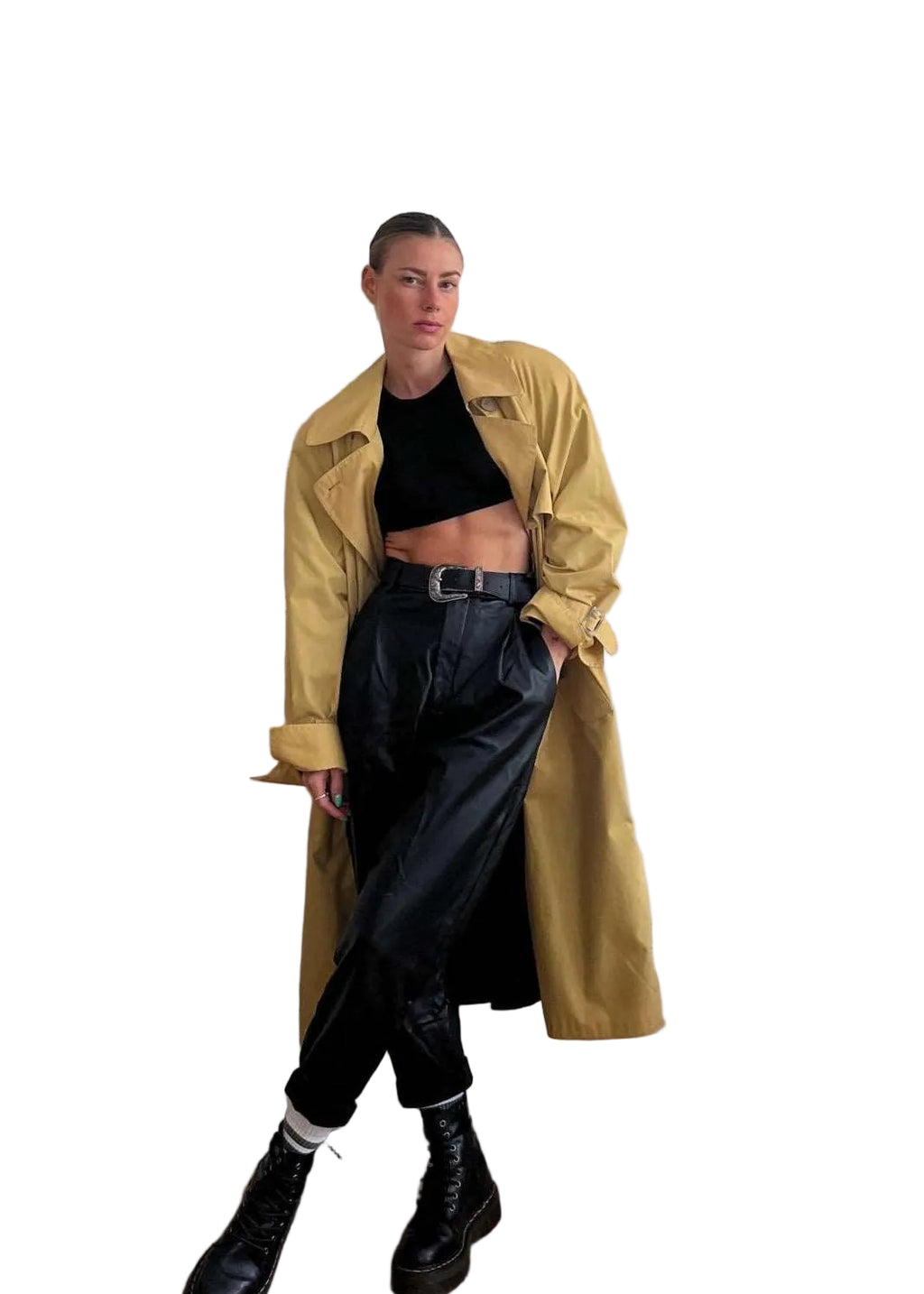 Oversize Trench Coat "YELLI." - baj.