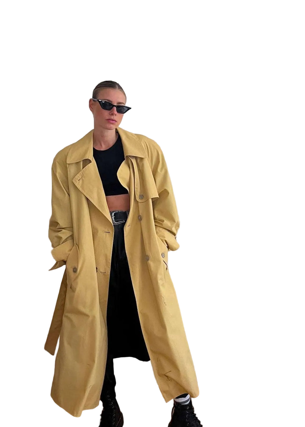 Oversized Reworked Vintage Trench Coat - baj.