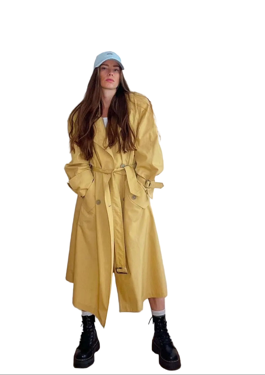 Oversize Trench Coat "YELLI." - baj.